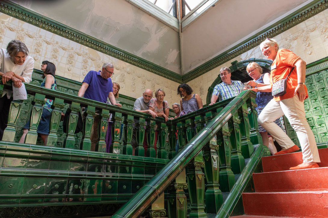 Tour Group on staircase